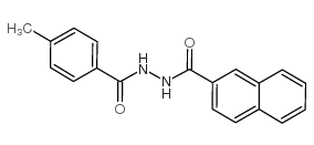 2-(2-萘酰)-1-(对甲苯酰)肼结构式