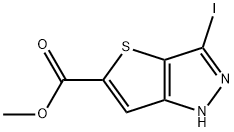 1H-Thieno[3,2-c]pyrazole-5-carboxylic acid, 3-iodo-, methyl ester Structure