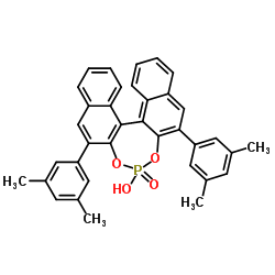 (R)-3,3'-双(3,5-二甲基苯基)-1,1'-联萘酚膦酸酯结构式