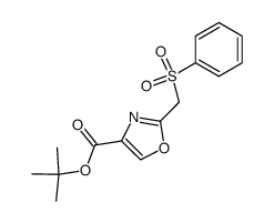 2-benzenesulfonylmethyl-4-t-butoxycarbonyl-1,3-oxazole Structure