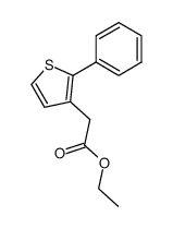 (2-phenylthiophen-3-yl)acetic acid ethyl ester Structure