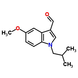 1-Isobutyl-5-methoxy-1H-indole-3-carbaldehyde结构式