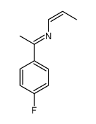 1-(4-fluorophenyl)-N-prop-1-enylethanimine结构式