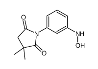 1-[3-(hydroxyamino)phenyl]-3,3-dimethylpyrrolidine-2,5-dione Structure