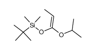 (Z)-Dimethyl(1,1-dimethylethyl)<<1-(1-methylethoxy)-1-propenyl>oxy>silane结构式