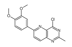 4-chloro-6-(3,4-dimethoxyphenyl)-2-methylpyrido[3,2-d]pyrimidine结构式