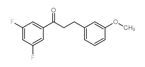 3',5'-DIFLUORO-3-(3-METHOXYPHENYL)PROPIOPHENONE Structure