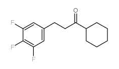 CYCLOHEXYL 2-(3,4,5-TRIFLUOROPHENYL)ETHYL KETONE结构式