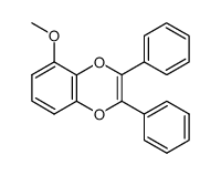 2,3-diphenyl-5-methoxybenzo-1,4-dioxin结构式