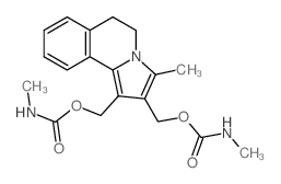 Pyrrolo[2,1-a]isoquinoline-1,2-dimethanol, 5,6-dihydro-3-methyl-, bis (methylcarbamate) (ester) Structure