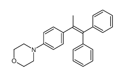 4-[4-(1,1-diphenylprop-1-en-2-yl)phenyl]morpholine Structure