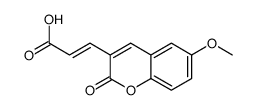 3-(6-methoxy-2-oxochromen-3-yl)prop-2-enoic acid Structure