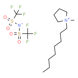 1-Methyl-1-n-octylpyrrolidinium Bis(trifluoromethanesulfonyl)imide structure