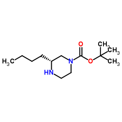 (R)-1-BOC-3-BUTYLPIPERAZINE Structure