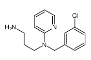 N'-[(3-chlorophenyl)methyl]-N'-pyridin-2-ylpropane-1,3-diamine结构式