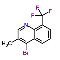 4-Bromo-3-methyl-8-(trifluoromethyl)quinoline Structure