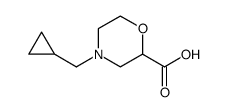 2-Morpholinecarboxylic acid, 4-(cyclopropylmethyl)结构式