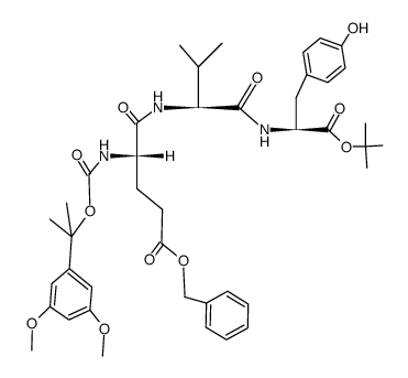 Ddz-Glu(OBzl)-Val-Tyr-OBut Structure