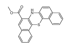 7H-dibenzo[c,h]phenothiazine-6-carboxylic acid methyl ester结构式