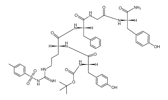 Boc-Tyr-D-Arg(Tos)-Phe-Gly-Tyr-NH2 Structure