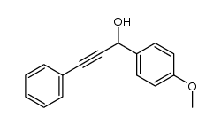 4-methoxy-α-(phenylethynyl)-benzenemethanol结构式