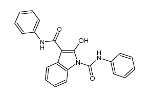 2-hydroxy-N,N'-diphenyl-1H-indole-1,3-dicarboxamide Structure