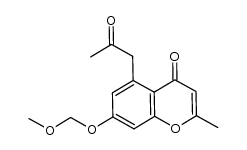 7-(methoxymethoxy)-2-methyl-5-(2-oxopropyl)-4H-chromen-4-one结构式