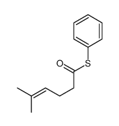 S-phenyl 5-methylhex-4-enethioate Structure