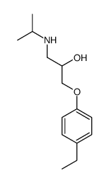 1-(4-ethylphenoxy)-3-(propan-2-ylamino)propan-2-ol结构式