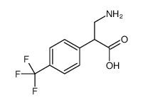 3-amino-2-[4-(trifluoromethyl)phenyl]propanoic acid结构式