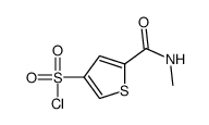 5-[(methylamino)carbonyl]-3-thiophenesulfonyl chloride(SALTDATA: FREE)结构式