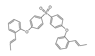 4,4'-bis[o-(1-propenyl)phenoxy]diphenylsulphone Structure