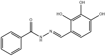 (E)-N'-(2,3,4-三羟基亚苄基)苯甲酰肼结构式