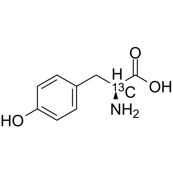 L-Tyrosine-13C structure