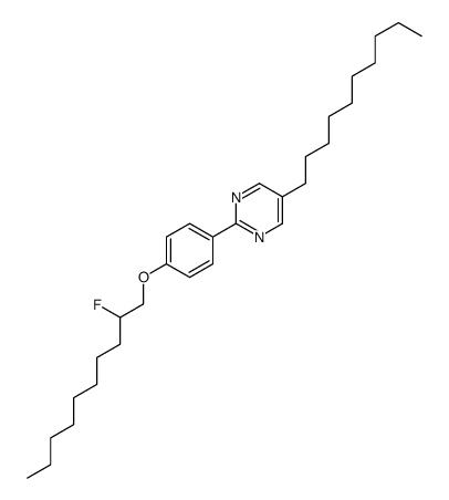 5-decyl-2-[4-(2-fluorodecoxy)phenyl]pyrimidine结构式