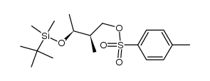 (S)-3-[[(1,1-dimethylethyl)dimethylsilyl]oxy]-2-methyl-1-butanol 4-methylbenzenesulfonate结构式