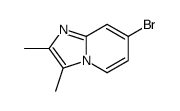 7-bromo-2,3-dimethylimidazo[1,2-a]pyridine结构式