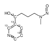 N-(4-hydroxy-4-pyridin-3-ylbutyl)-N-methylnitrous amide structure