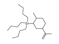 tributyl(2-methyl-5-(prop-1-en-2-yl)cyclohexyl)stannane Structure