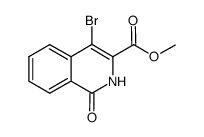 methyl 4-bromo-1-oxo-1,2-dihydroisoquinoline-3-carboxylate结构式