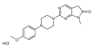 2-[4-(4-methoxyphenyl)piperazin-1-yl]-7-methyl-5H-pyrrolo[2,3-d]pyrimidin-6-one,hydrochloride Structure