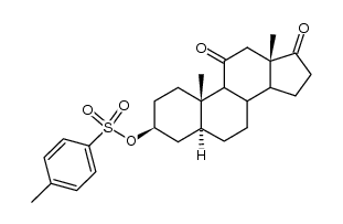 3β-p-Toluolsulfonyloxy-5α-androstandion-(11,17)结构式