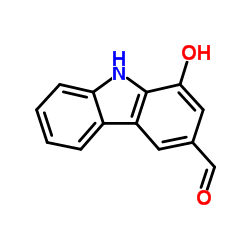 1-Hydroxy-3-formyl-9H-carbazol structure