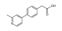 [4-(2-Methyl-pyridin-4-yl)-phenyl]-acetic acid structure