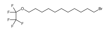 1-Bromo-11-(pentafluoroethoxy)undecane结构式