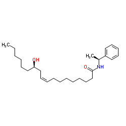 (9Z,12R)-12-Hydroxy-N-[(1S)-1-phenylethyl]-9-octadecenamide图片