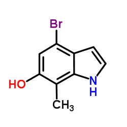 4-Bromo-7-methyl-1H-indol-6-ol Structure