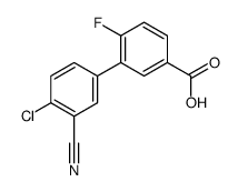 3-(4-chloro-3-cyanophenyl)-4-fluorobenzoic acid结构式