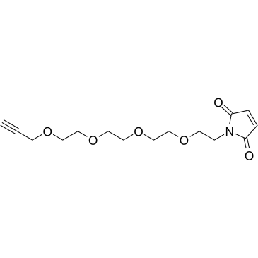 Mal-​PEG4-​propargyl结构式