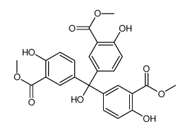 methyl 2-hydroxy-5-[hydroxy-bis(4-hydroxy-3-methoxycarbonylphenyl)methyl]benzoate Structure